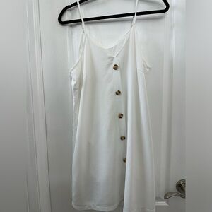 Casual white dress, size medium